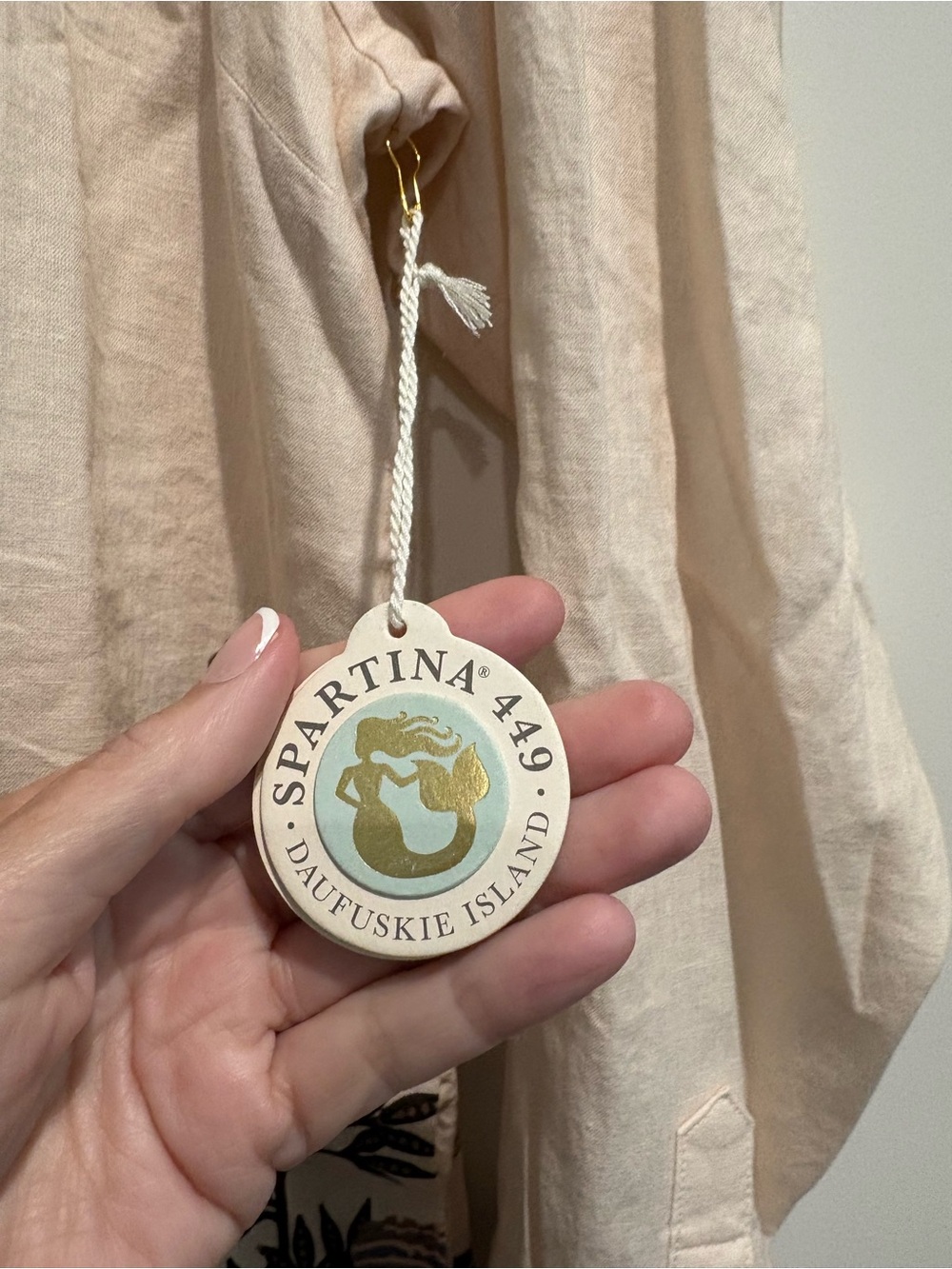 NWT,Spartina 449,Penelope Dress St. Augustine Stems,Size Large - Picture 4 of 7
